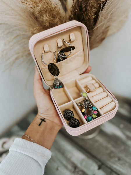 Pink Cowboy Hat Jewelry Case