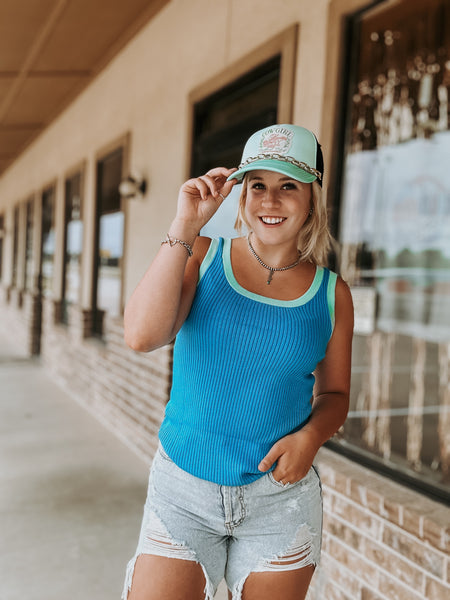 Colorblock Ribbed Tank