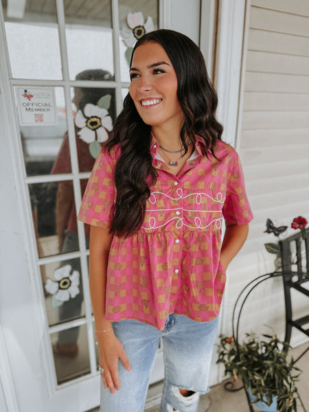 Giddy Up Loopty Lou Top