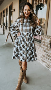 Prairie Plaid Dress