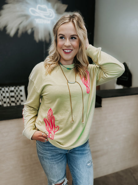 Bright Saguaro Sweater